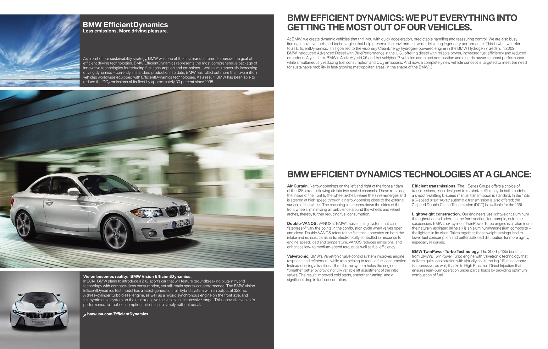 2012 BMW 1-Series Coupe Brochure Page 24